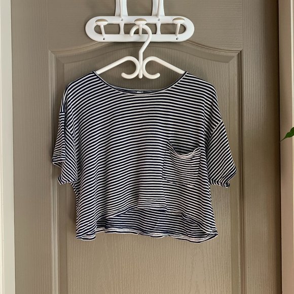 american apparel striped crop top - Picture 1 of 6